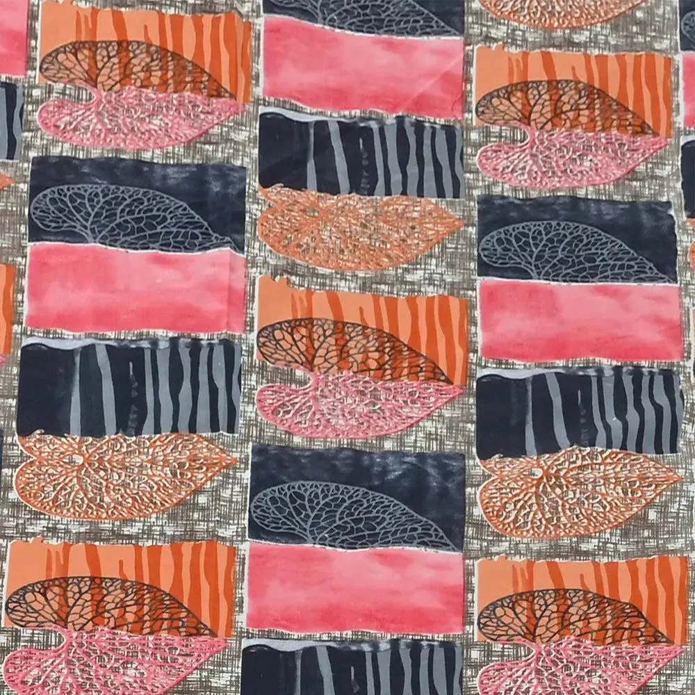Tropical Cotyledons Printed Cotton Double Bedsheet With 2 Pillow Covers