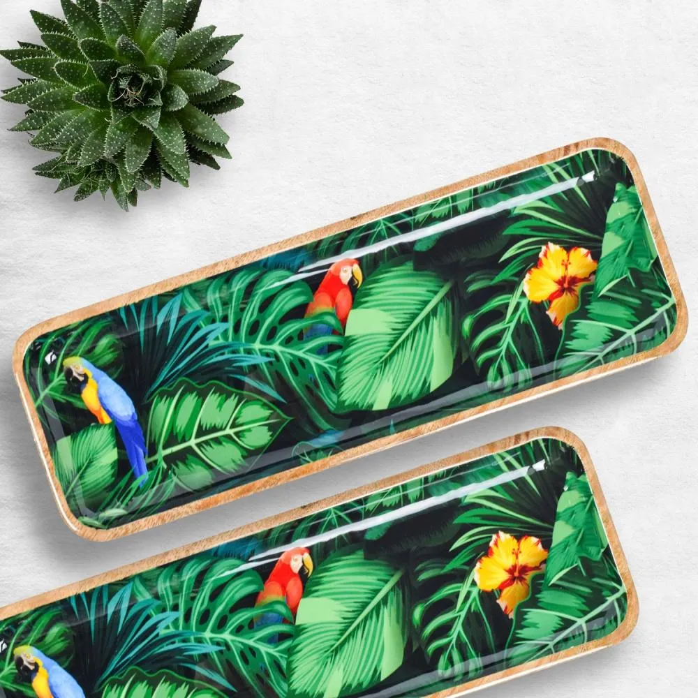 Tropical Jungle Rectangular Serving Platter