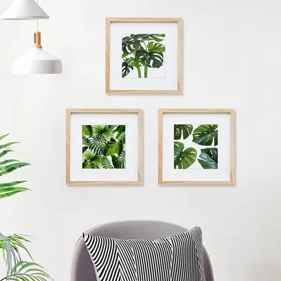 Tropical Natural Leaf Wall Frame Painting
