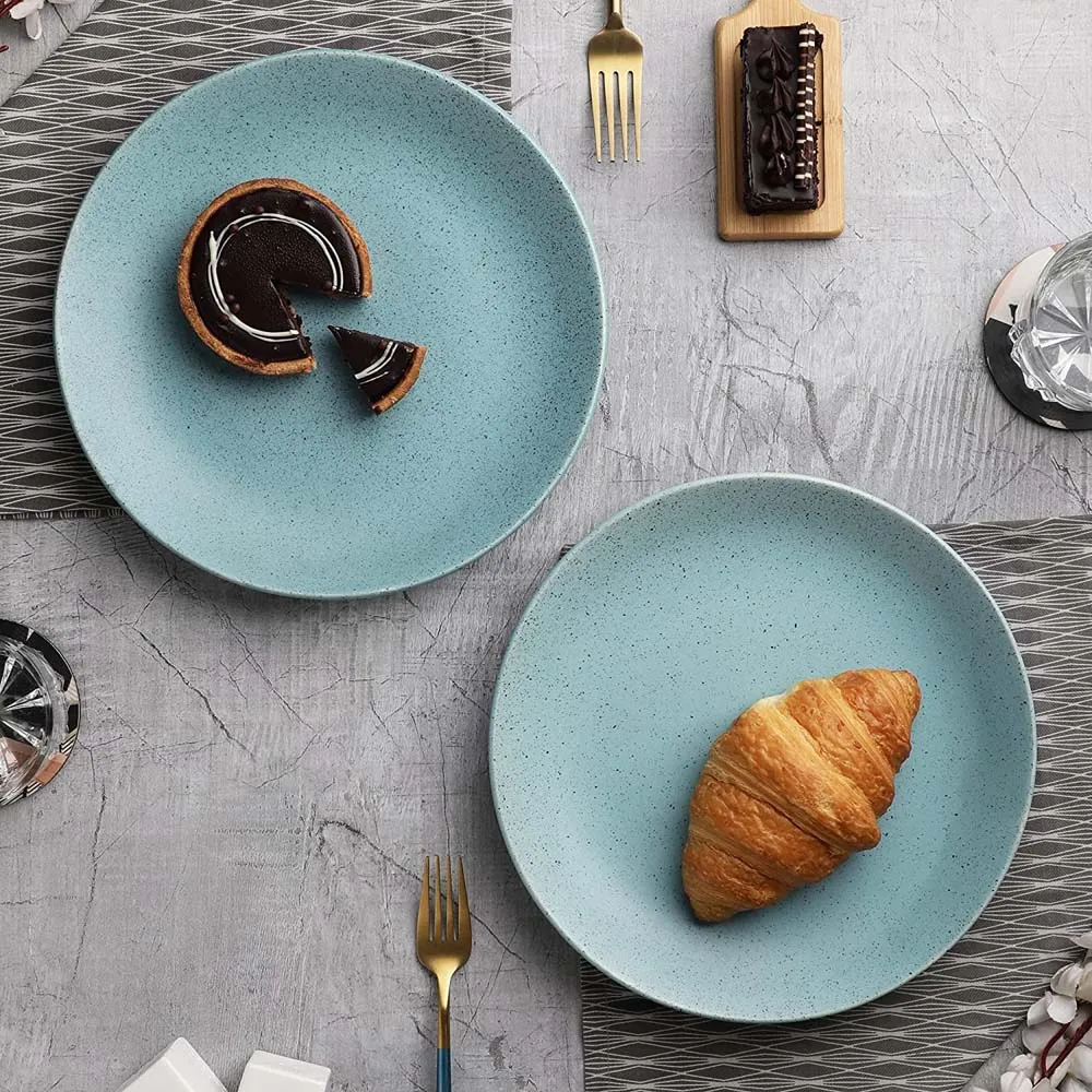 Turquoise Classic Ceramic Dinner Set Of 7