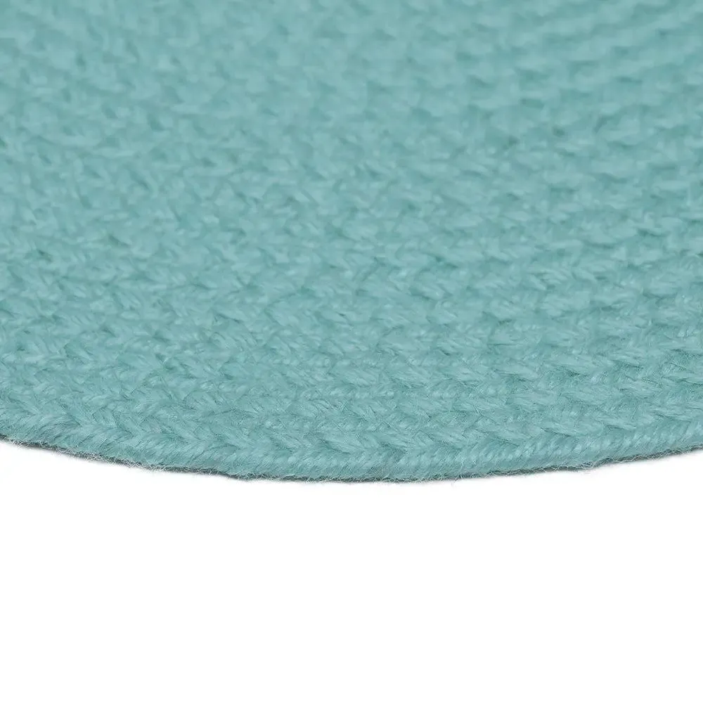 Turquoise Cotton Round Placemat Set Of 2
