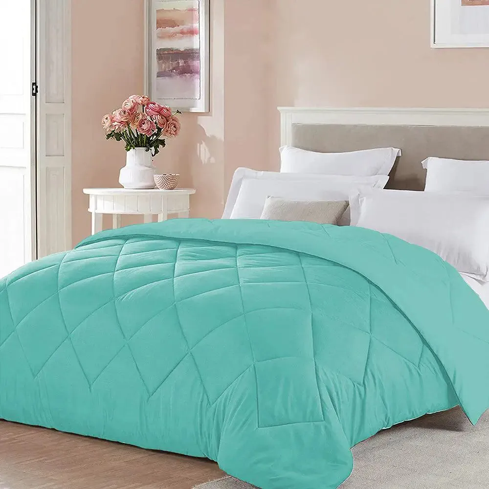 Turquoise Densely Quilted Double Bed Comforter