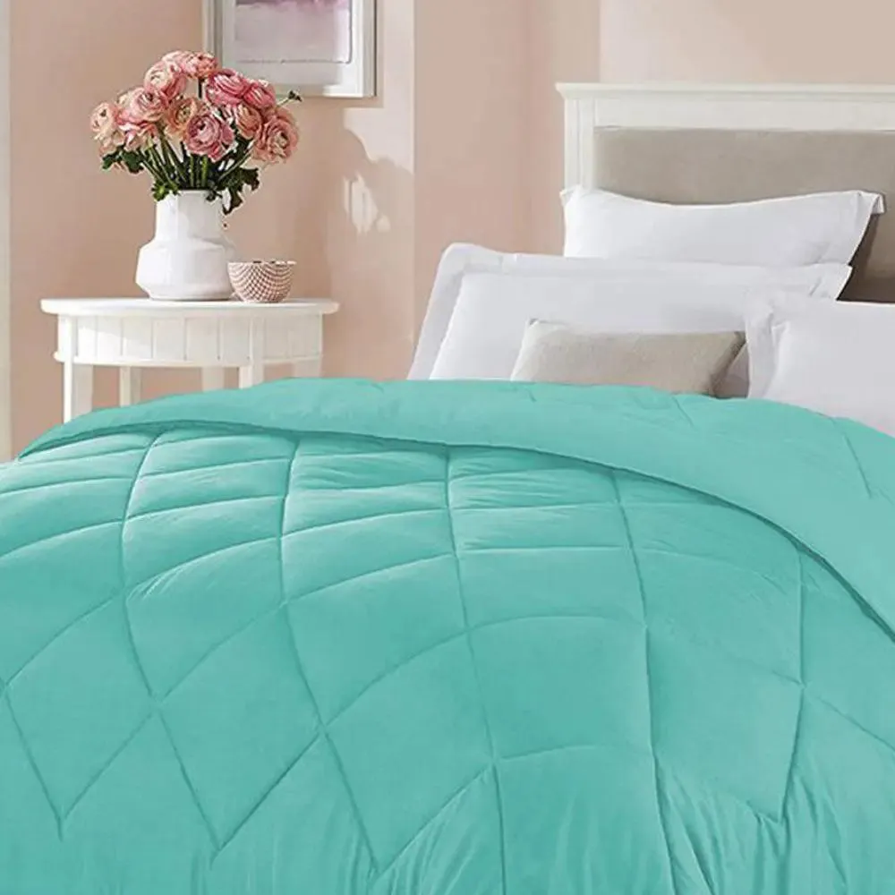 Turquoise Densely Quilted Single Bed Comforter