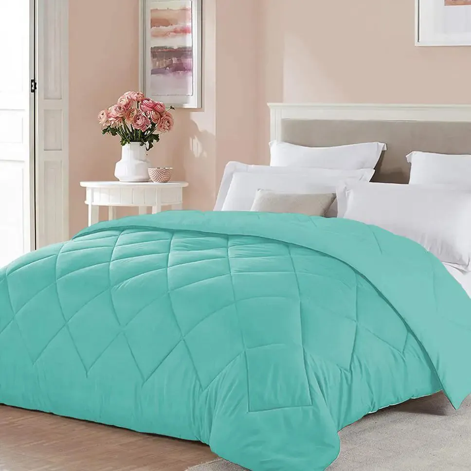 Turquoise Densely Quilted Single Bed Comforter