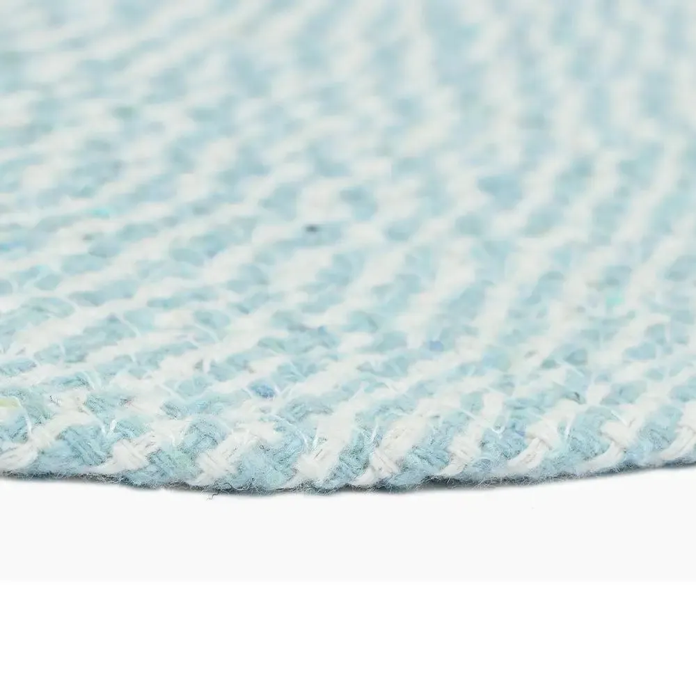 Turquoise Soft Cotton Round Placemat Set Of 2