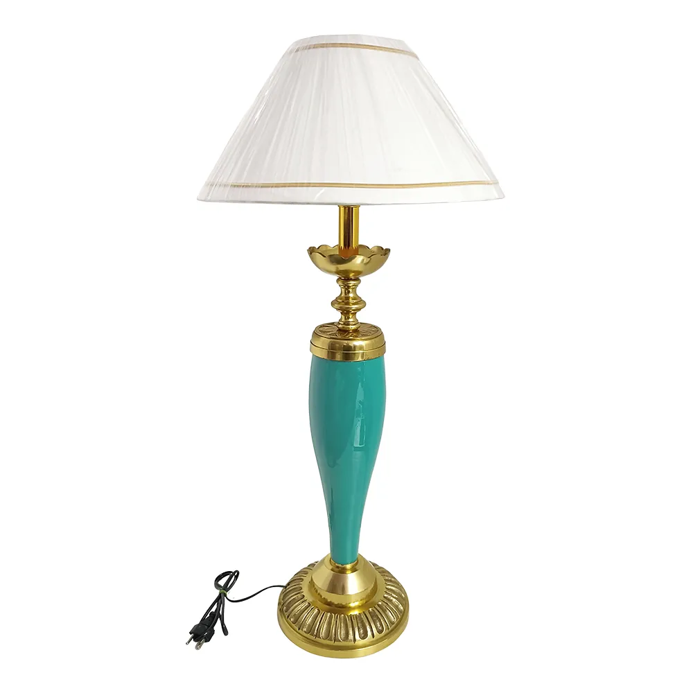 Turquoise Statement Designer Decorative Table Lamp