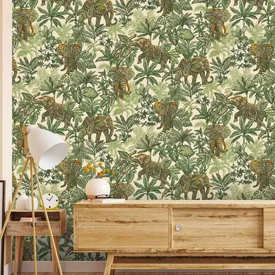 Tusker Trail Textured Premium Wallpaper- Paradise Collection