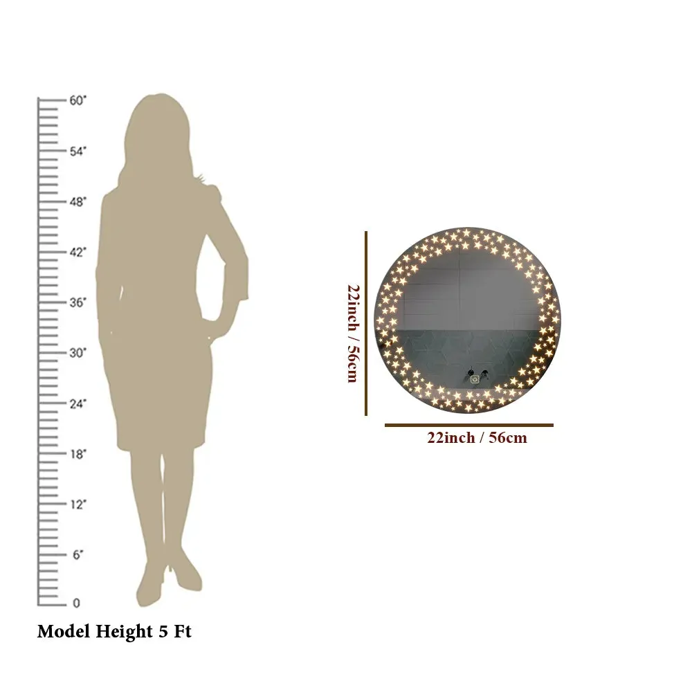 Twinkling Stars LED Bathroom Mirror