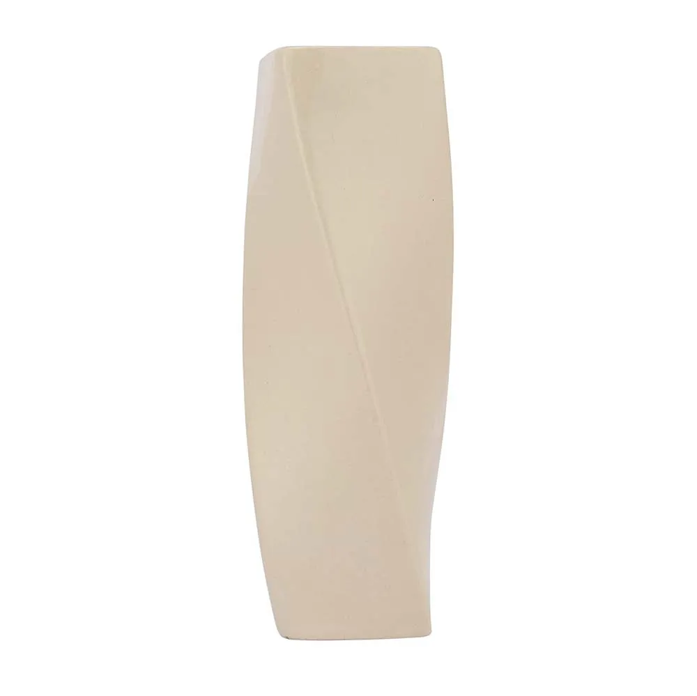 Twisting Style Designer Ceramic Flower Vase Single Piece