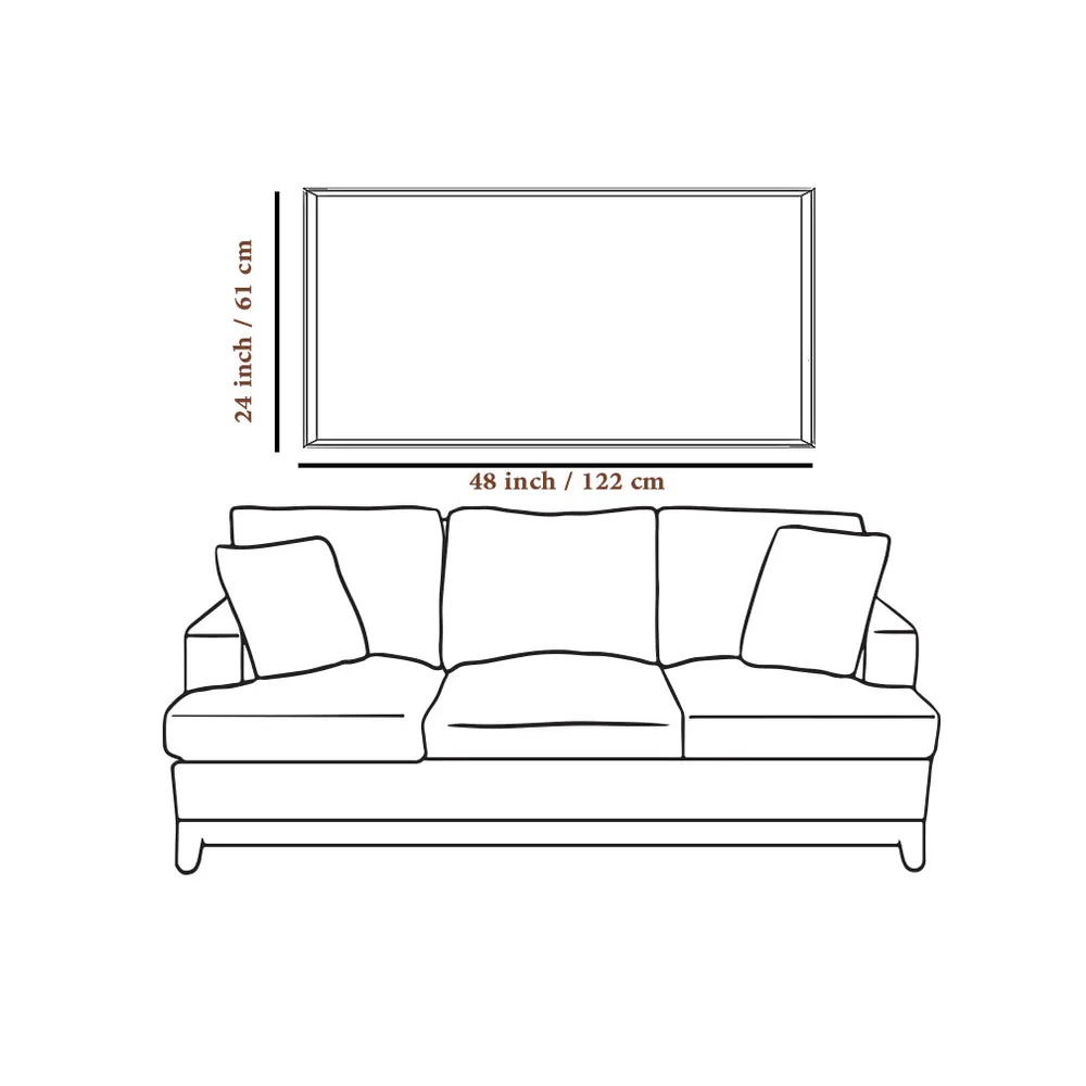Two Sides Of Mother Earth Canvas Wall Painting With Frame