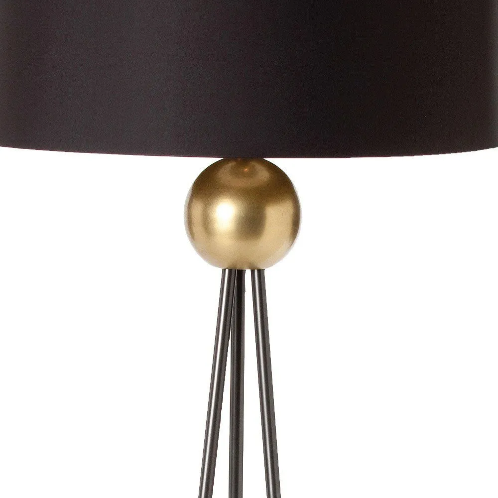 Ultra Luxurious Matte Black & Gold Floor Lamp