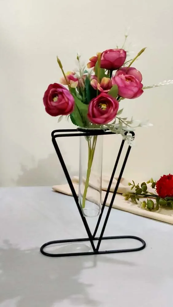 Ultra-Modern Antique Glass Tube Vase