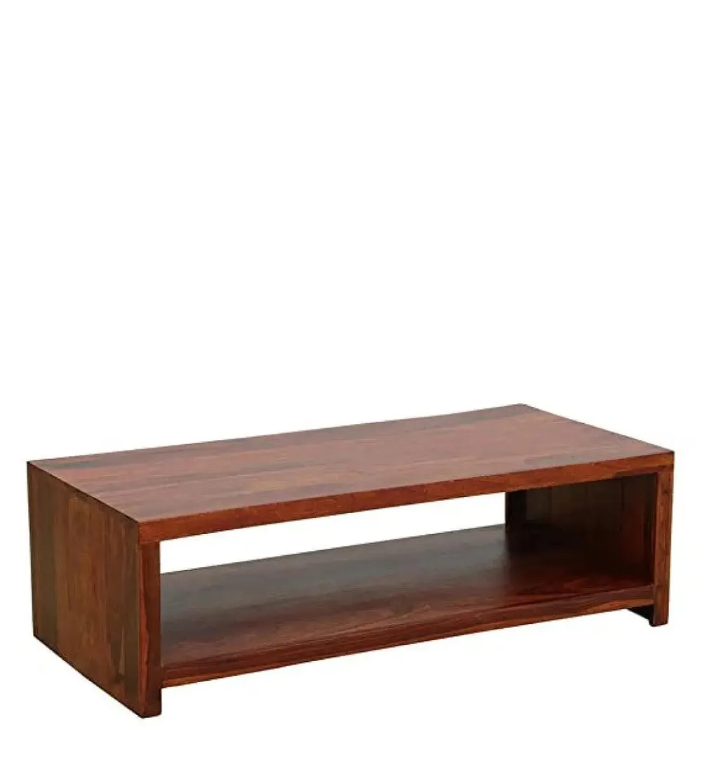 Ultra Modern Rectangular Shaped  Sheesham Wood Center Table