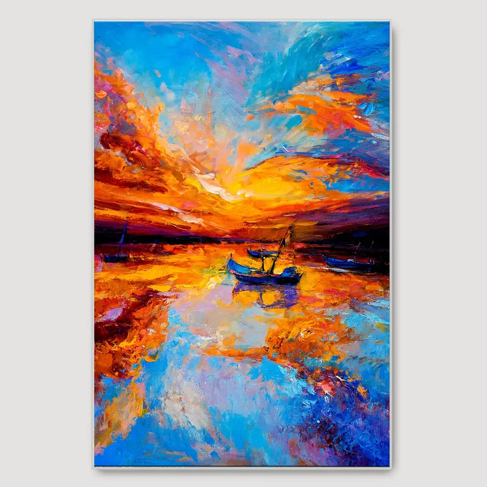 Under The Golden Hour Framed Wall Art With Frame