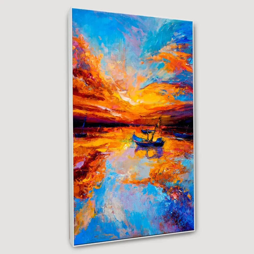 Under The Golden Hour Framed Wall Art With Frame