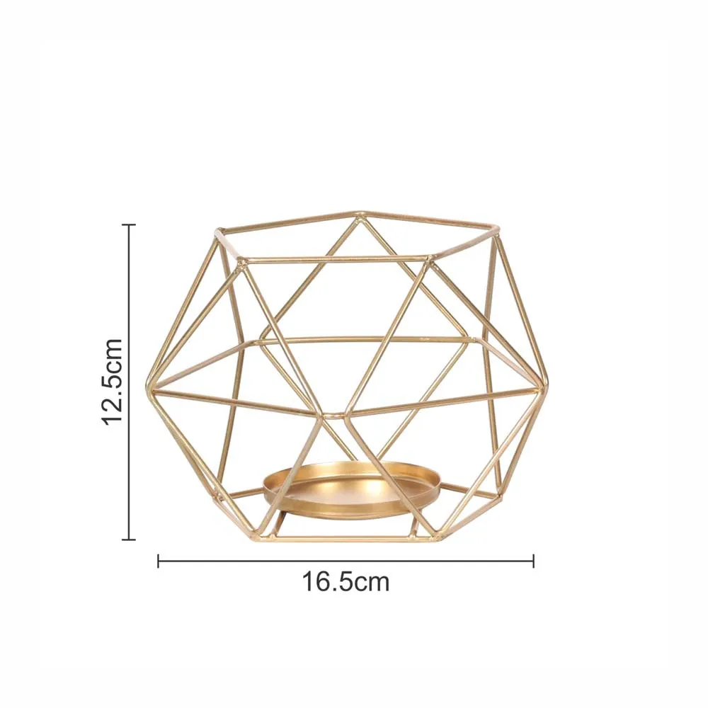 Unique ArtWork Golden Candle Holder Single Piece