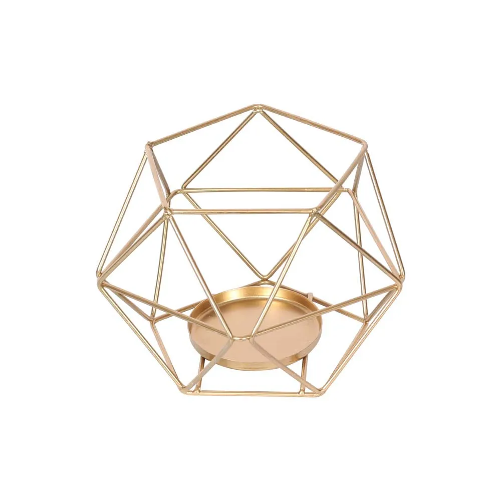 Unique ArtWork Golden Candle Holder Single Piece