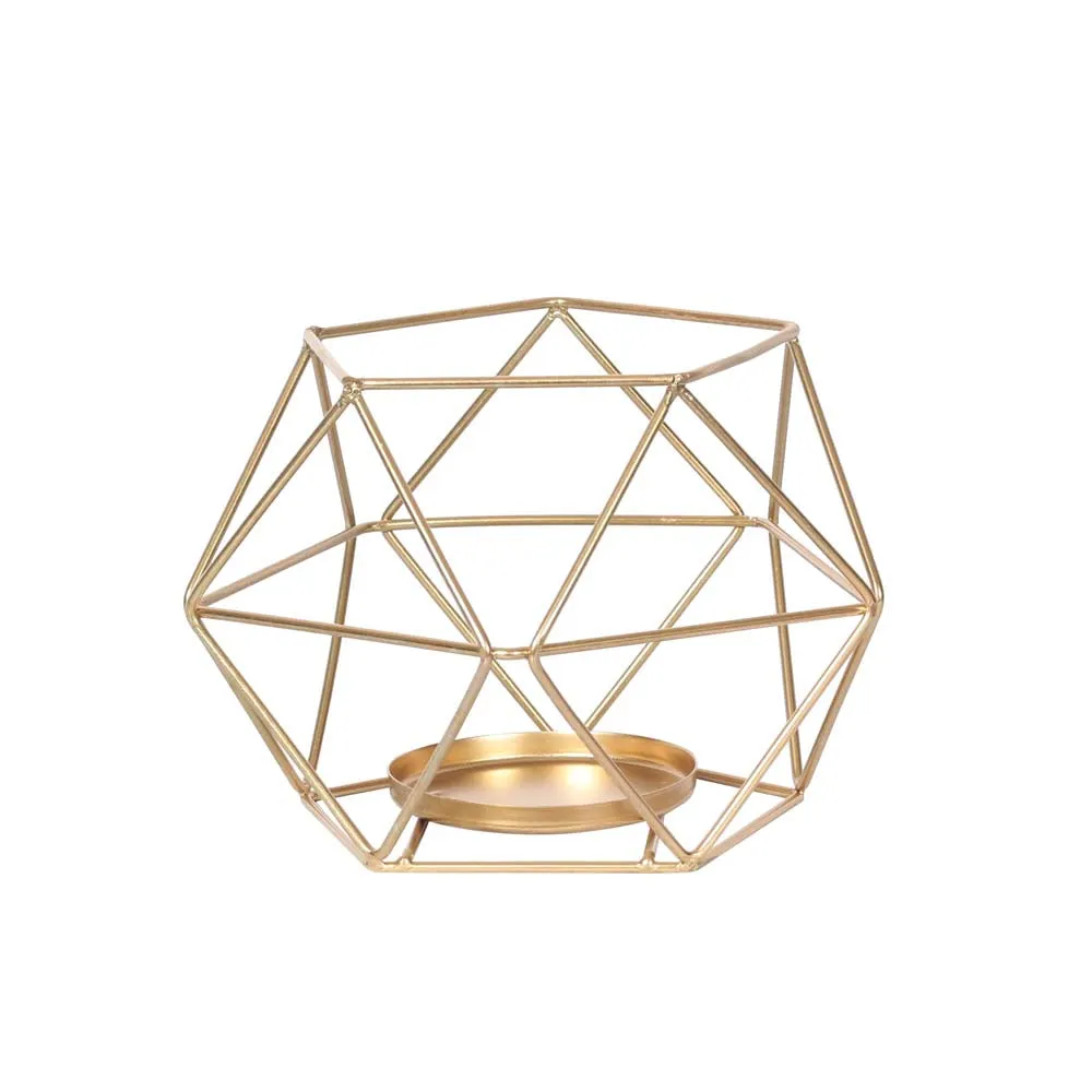 Unique ArtWork Golden Candle Holder Single Piece
