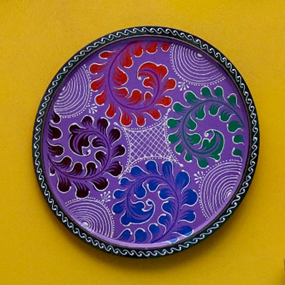 Unique Flamboyant Design Art Set of 3 Wallplates