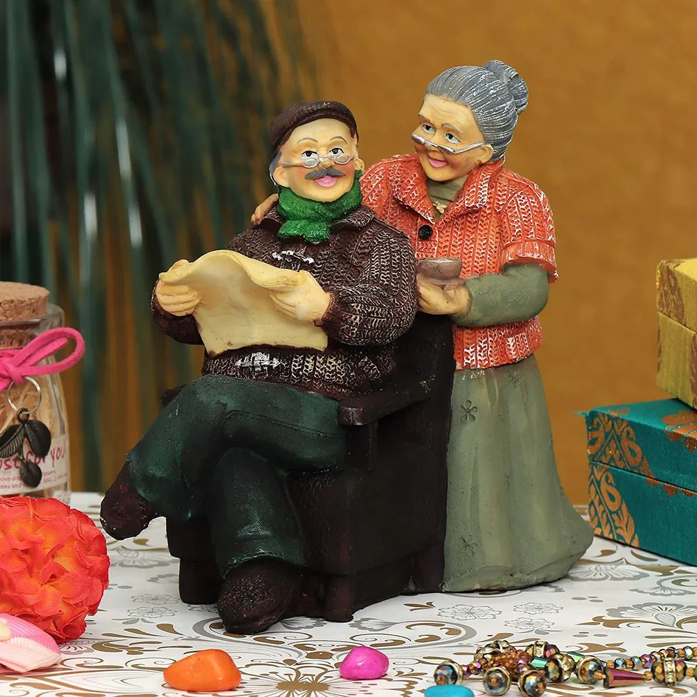 Unique Grandparents Polyresin Table Accent / Valentine's Day GIft