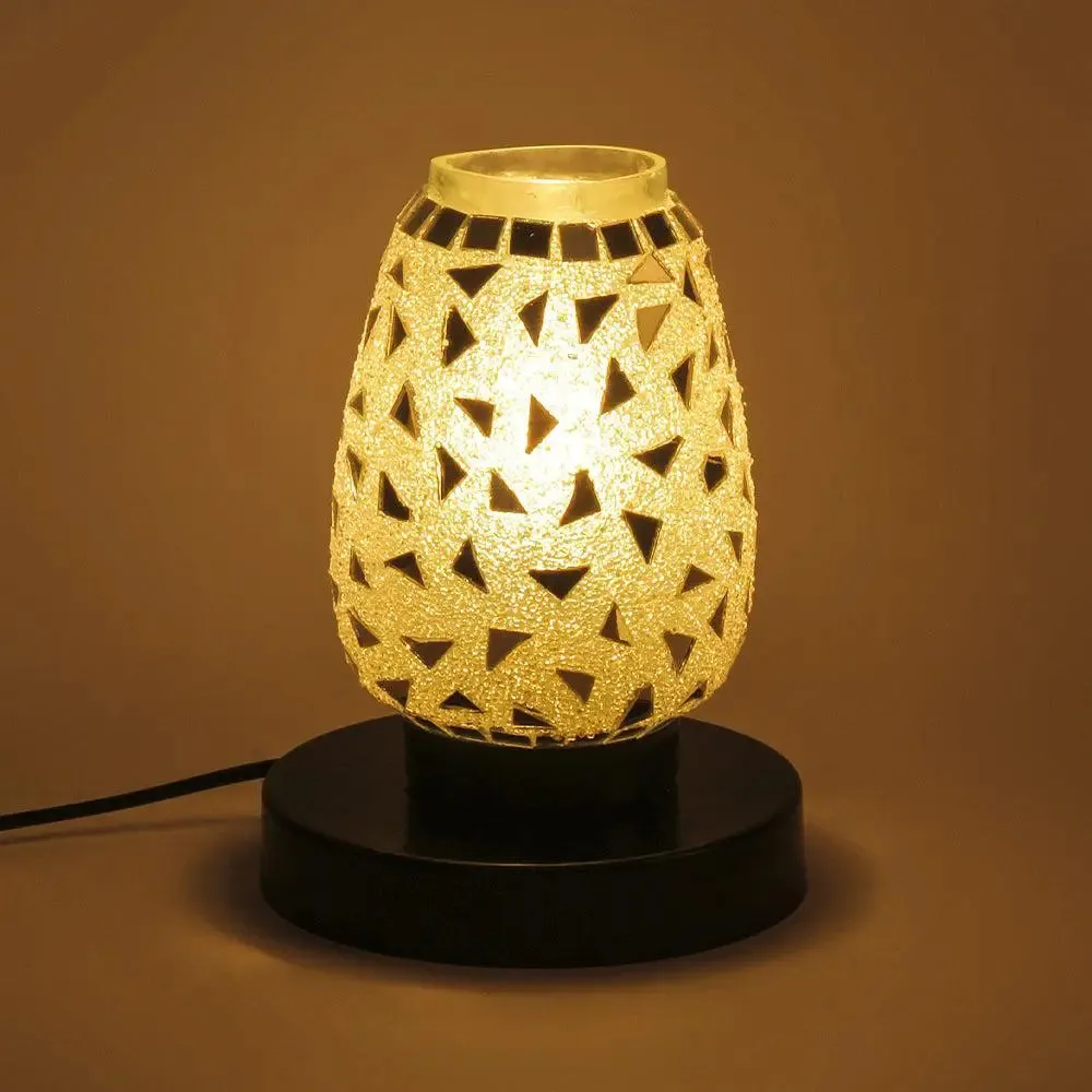 Unique Pattern Multicolor Mosaic Table Lamp