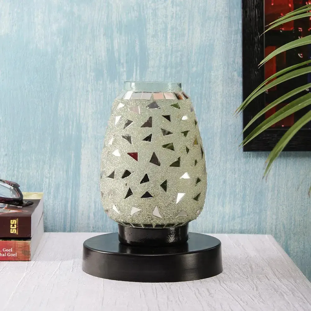 Unique Pattern Multicolor Mosaic Table Lamp
