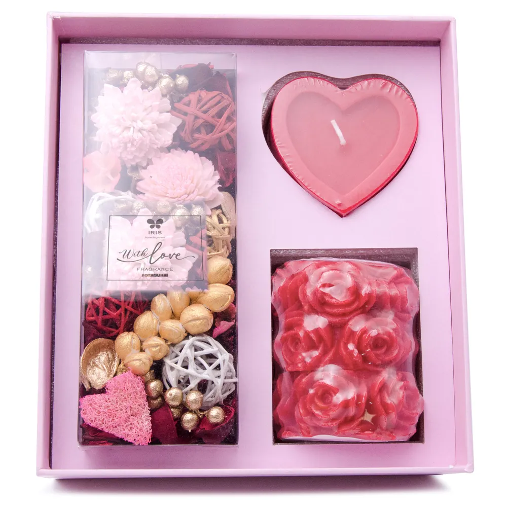Unique Potpourri & Scented Candles Gift Set for Valentine's Day