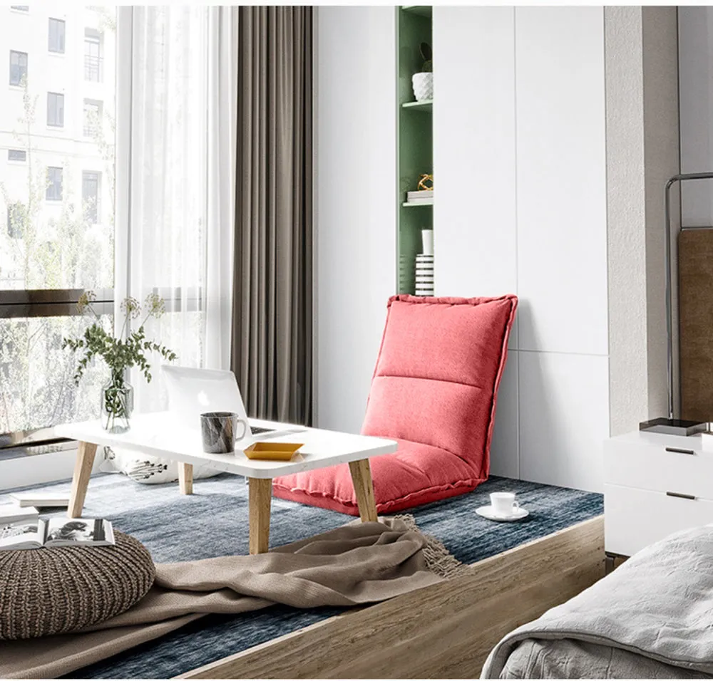 Unique Red Yoga Chair With Adjustable Back Rest