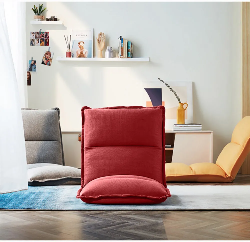 Unique Red Yoga Chair With Adjustable Back Rest