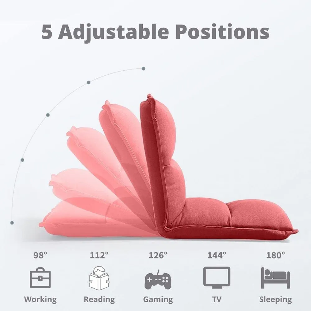 Unique Red Yoga Chair With Adjustable Back Rest