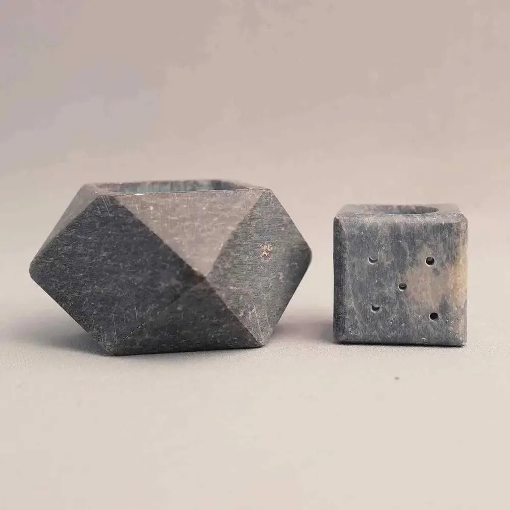 Unique-Shaped Marble Soapstone Incense Stick Holder