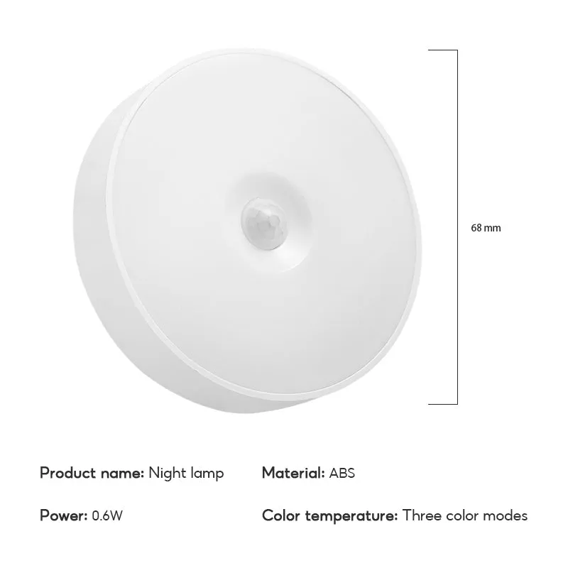 USB Rechargeable Sensor Night Wall Lamp