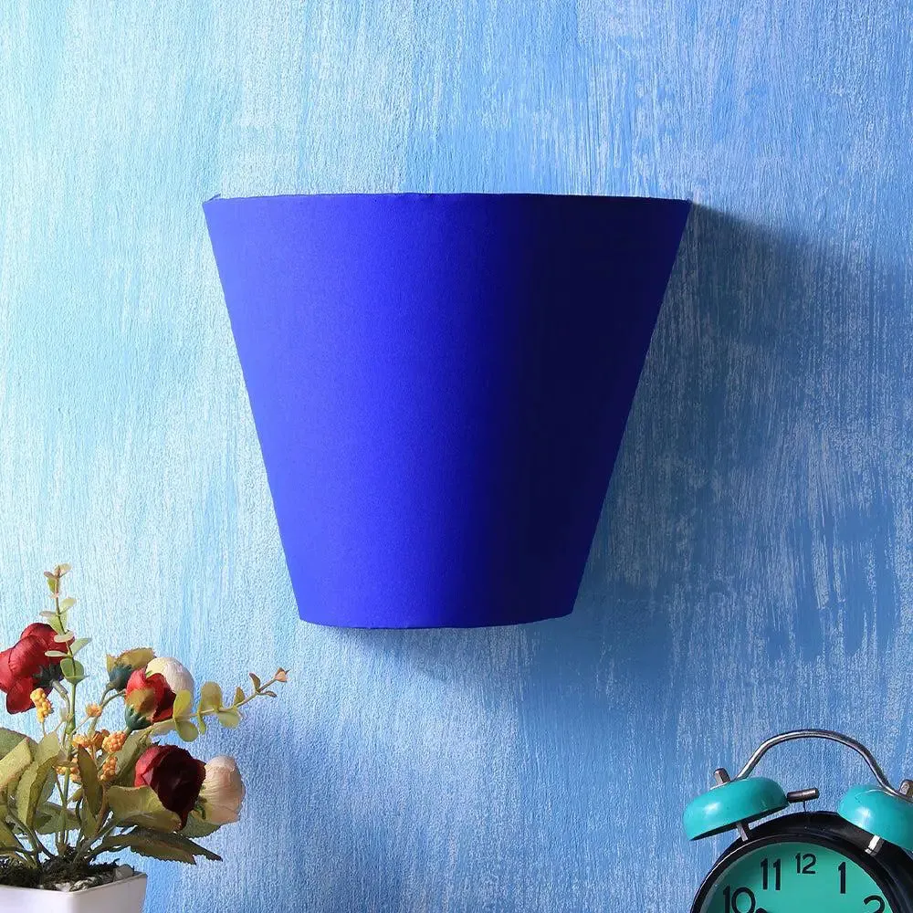 V Shape Blue Cotton Wall Light Fixture