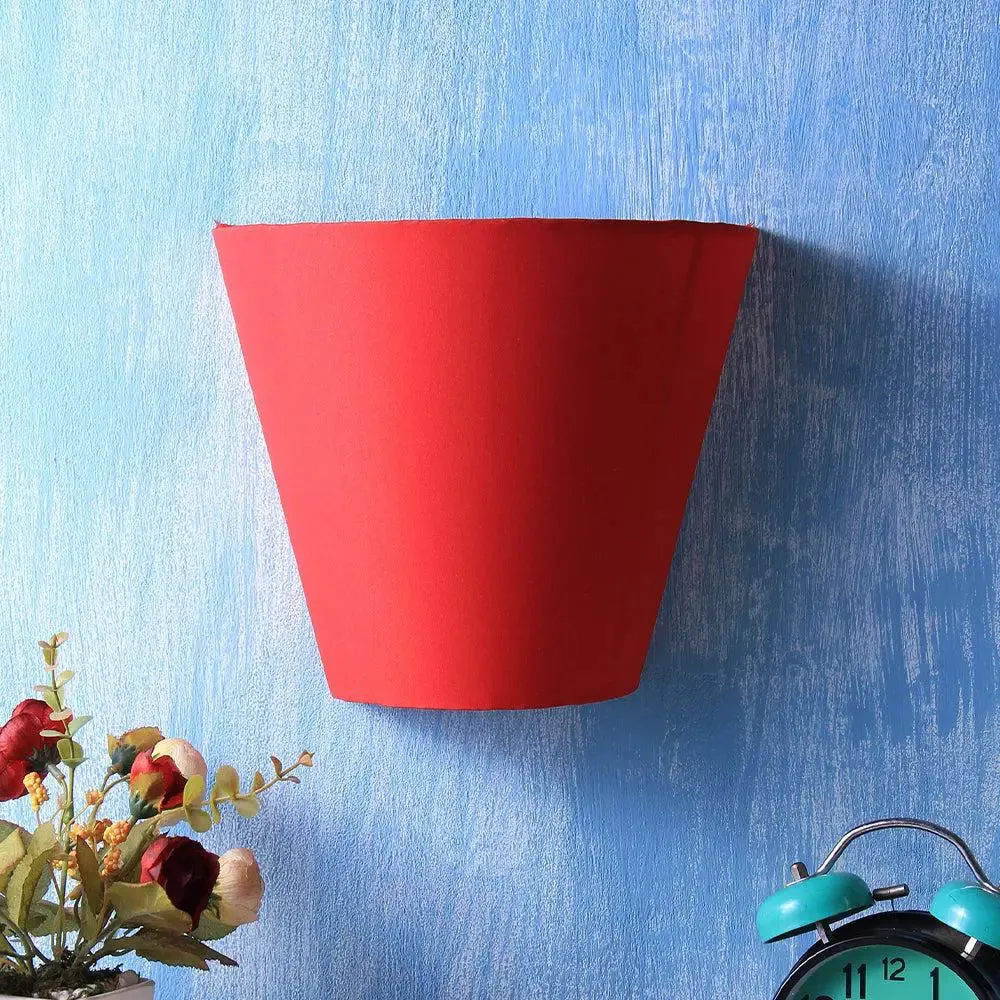 V Shape Red Cotton Wall Light Fixture