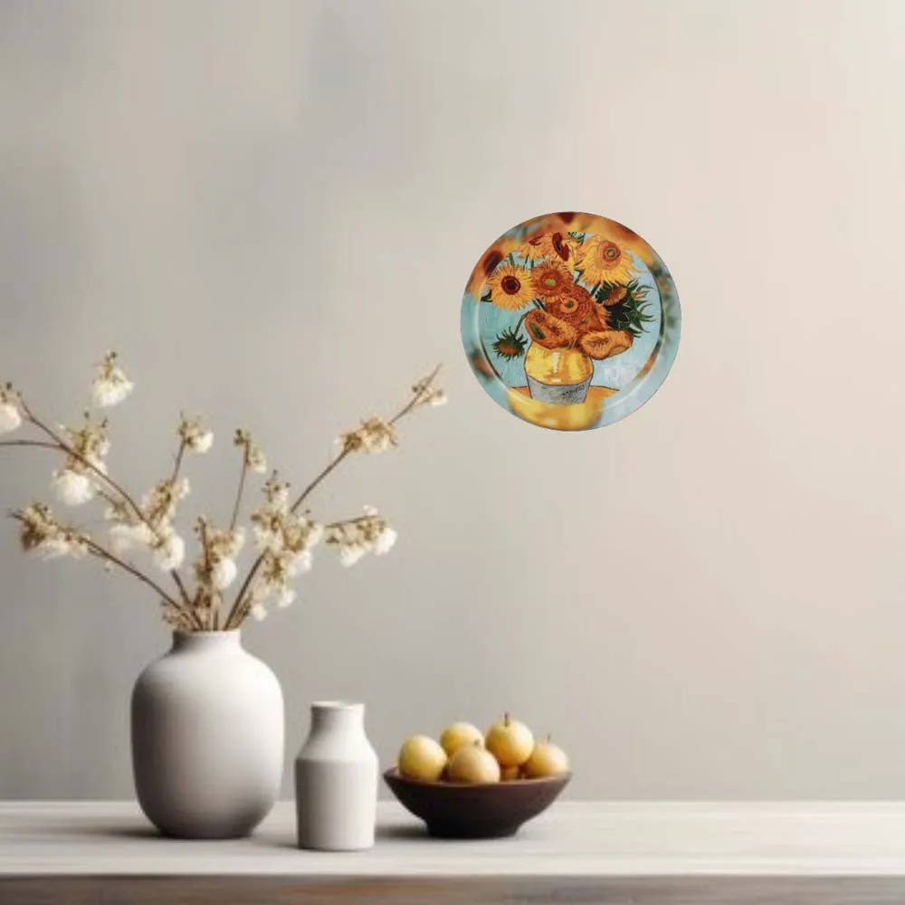Van Gogh High-quality Metallic Wall Plate for Living Room-Small (8 Inches)