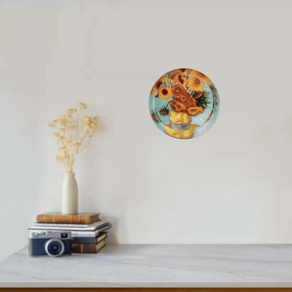 Van Gogh High-quality Metallic Wall Plate for Living Room-Small (8 Inches)