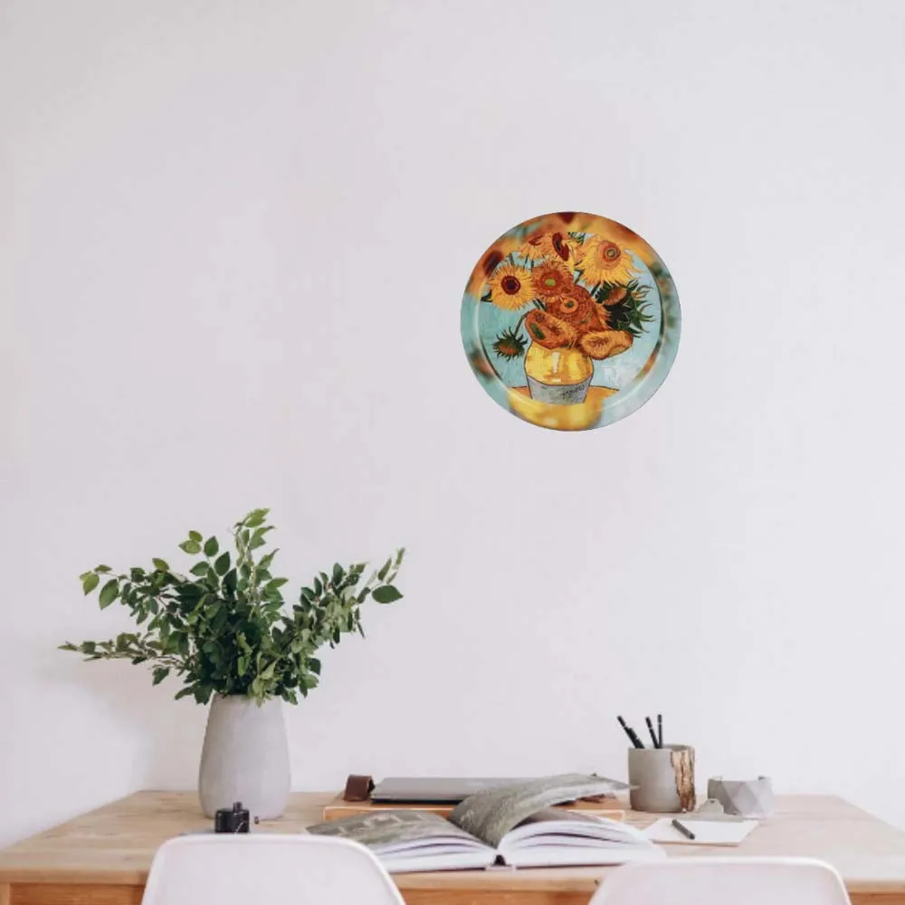 Van Gogh High-quality Metallic Wall Plate for Living Room-Small (8 Inches)