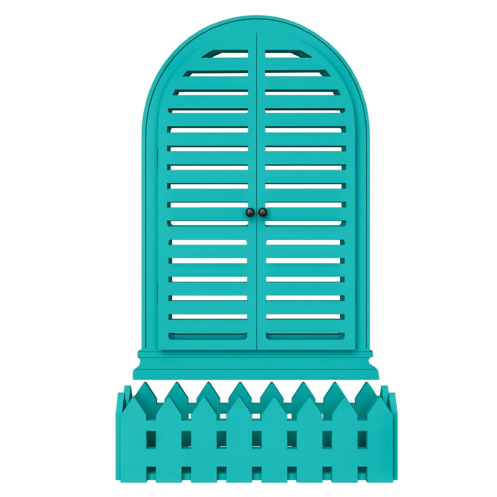 Venice Style Vintage Wooden Wall Decor / Window Frame Wall Decor White