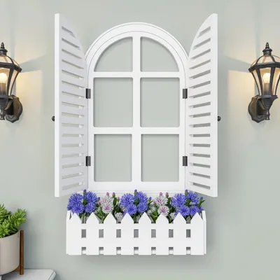 Venice Style Vintage Wooden Wall Decor / Window Frame Wall Decor