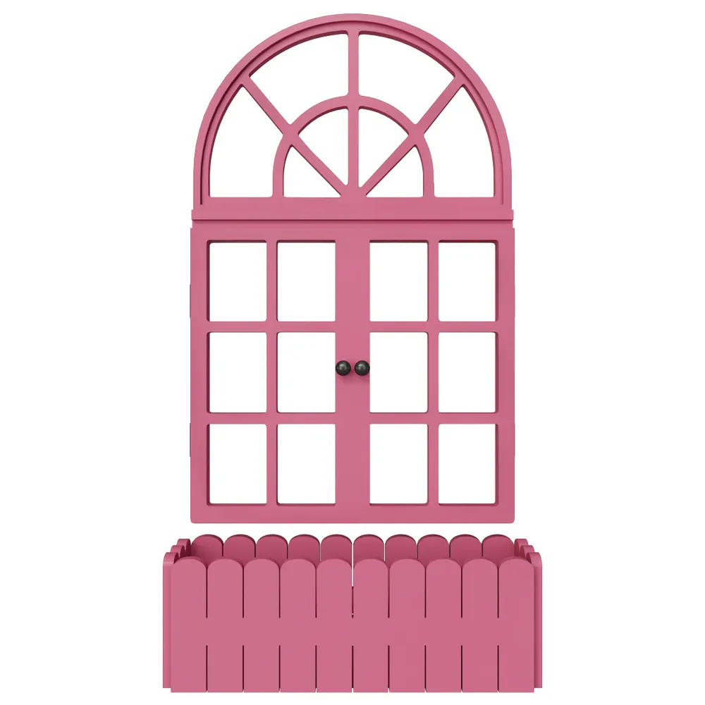 Venice Vintage Window Inspired Wooden Wall Decor / Window Frame Wall Decor White