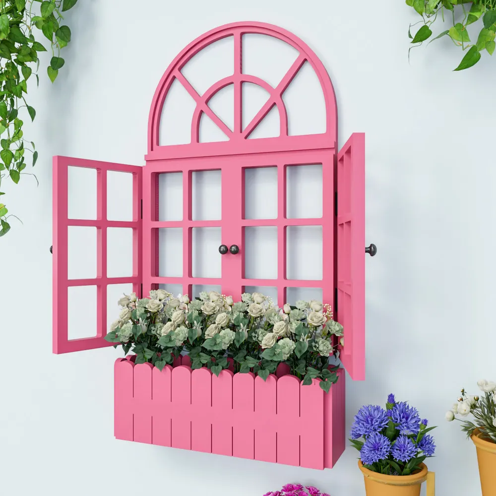 Venice Vintage Window Inspired Wooden Wall Decor / Window Frame Wall Decor White