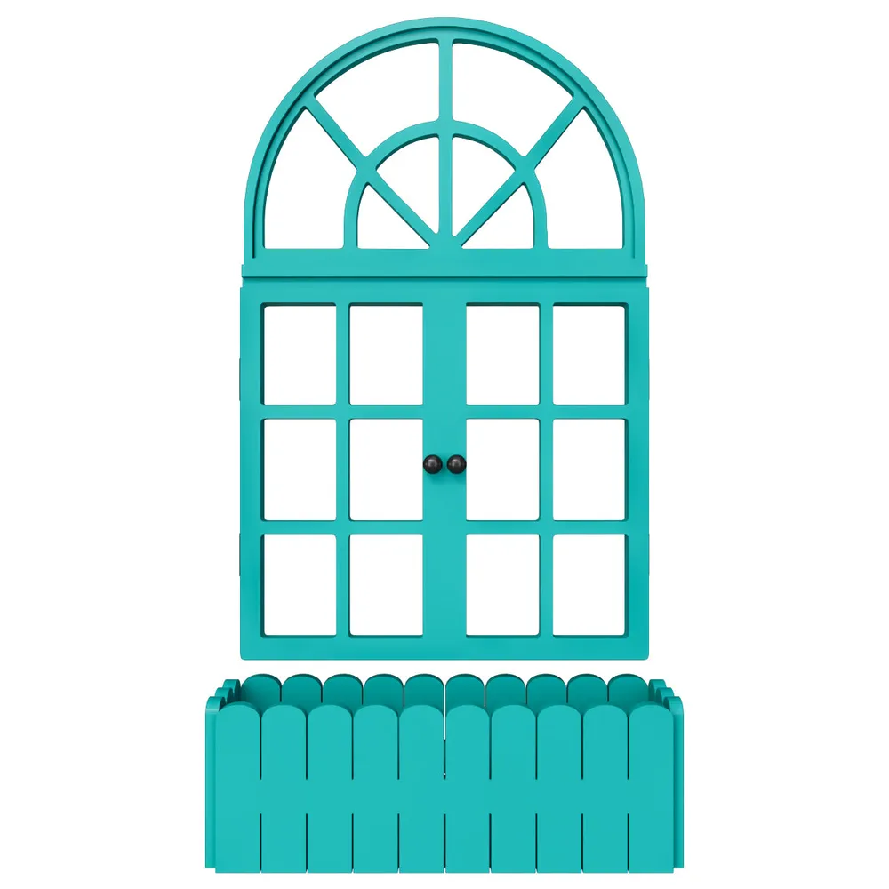 Venice Vintage Window Inspired Wooden Wall Decor / Window Frame Wall Decor White