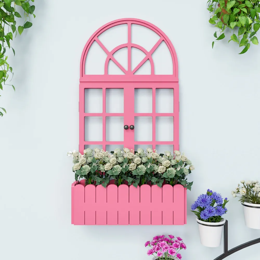 Venice Vintage Window Inspired Wooden Wall Decor / Window Frame Wall Decor White