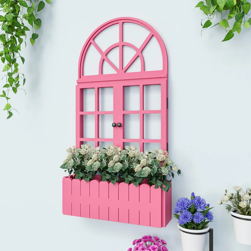 Venice Vintage Window Inspired Wooden Wall Decor / Window Frame Wall Decor White