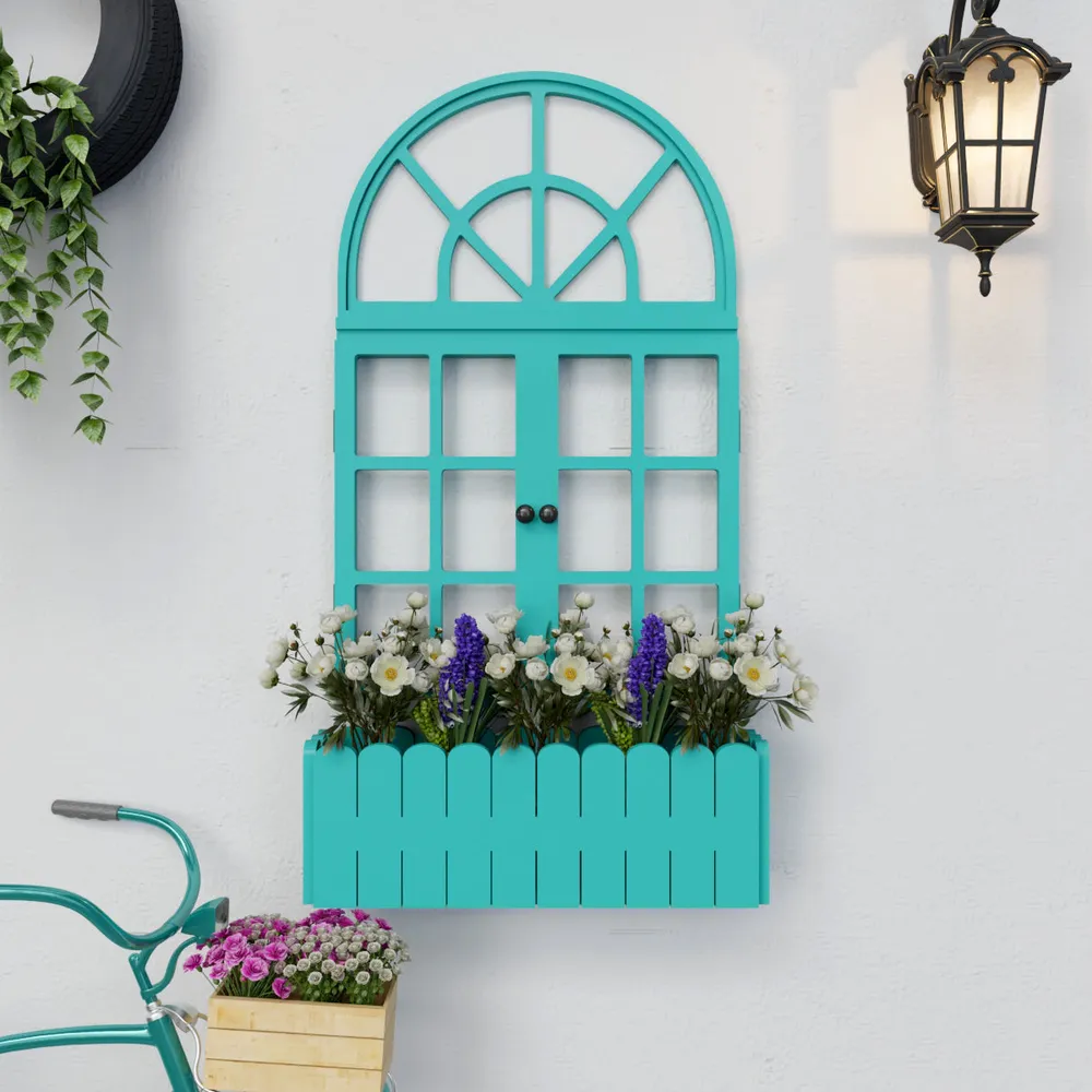 Venice Vintage Window Inspired Wooden Wall Decor / Window Frame Wall Decor White