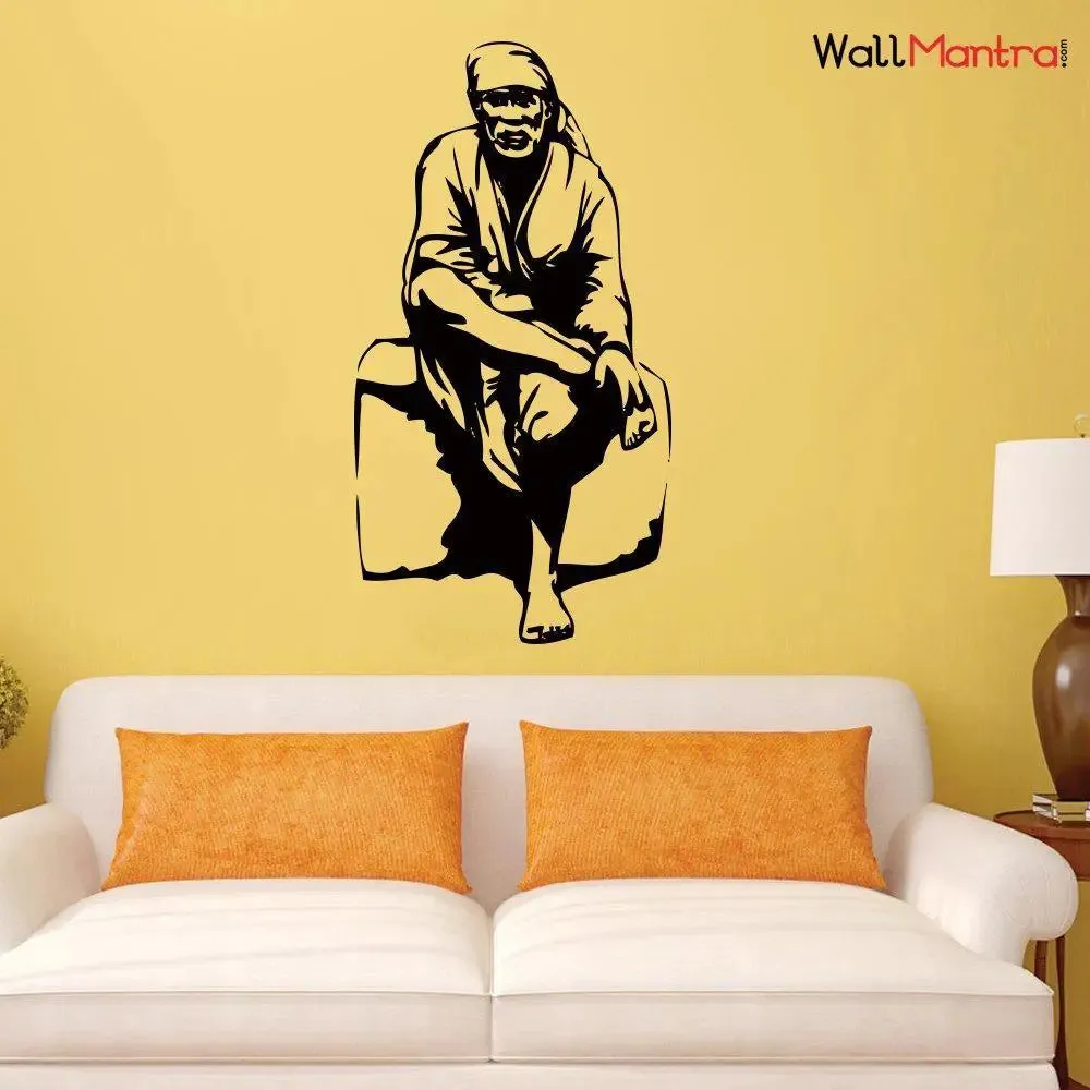 Very Beautiful Sai Baba Wall Sticker And Wall Decal