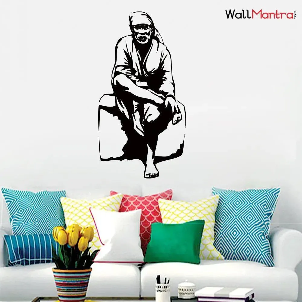 Very Beautiful Sai Baba Wall Sticker And Wall Decal