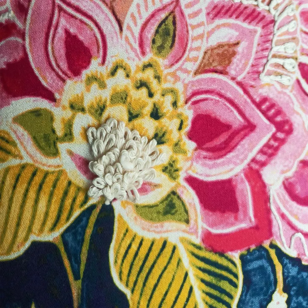 Vibrant Floral Designer Multi Color Cushion Cover Set Of 3