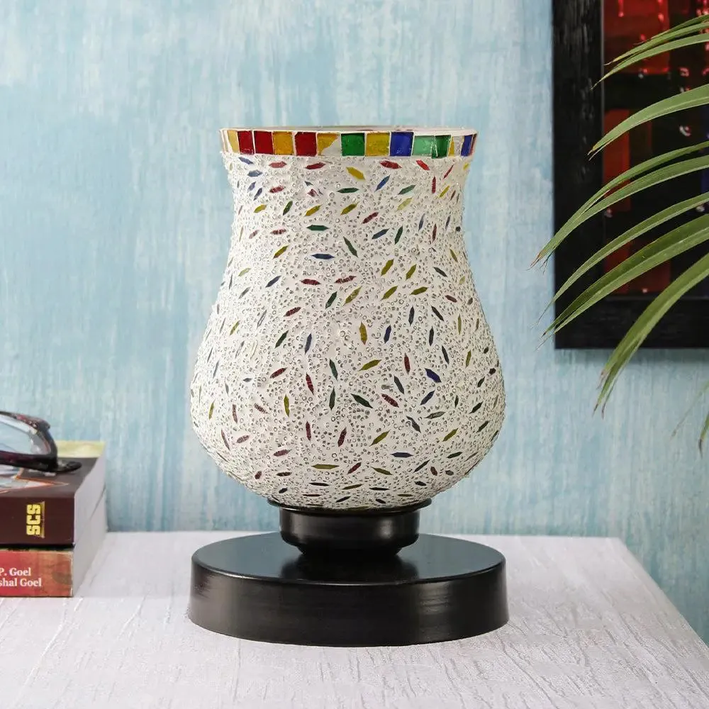 Vibrant Multicolor Mosaic Table Lamp