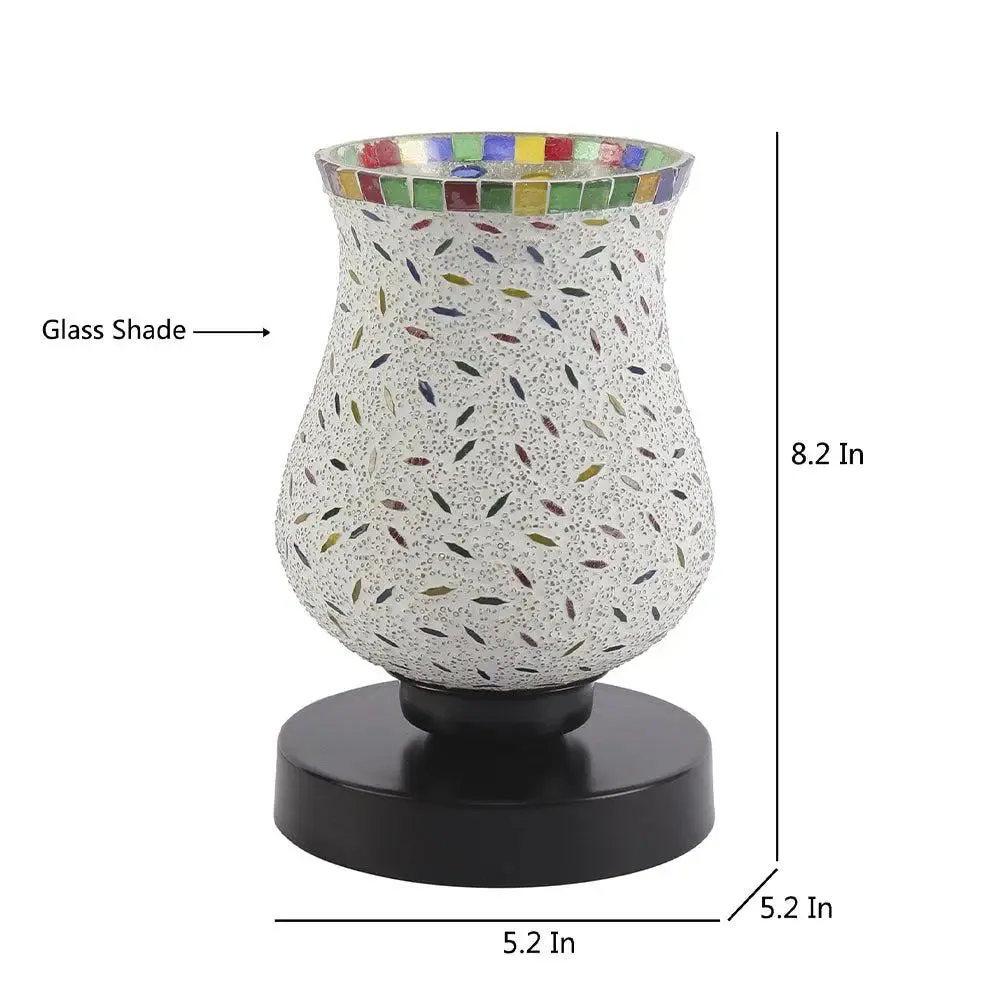 Vibrant Multicolor Mosaic Table Lamp